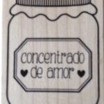 SELLO DE MADERA CONCENTRADO DE AMOR