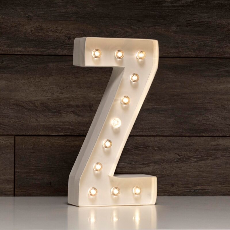 LETRA LUMINOSA Z MARQUEE LOVE 30 CM