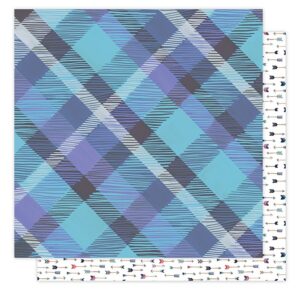 PAPEL SCRAP WOODLAND PLAID DE HAZELWOOD