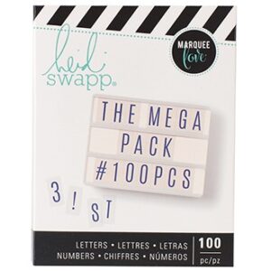 MEGA PACK LETRAS-NUMEROS-SIMBOLOS AZUL LIGHT BOX