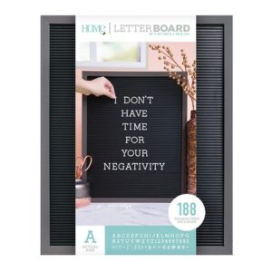 LETTER BOARD MADERA GRIS Y NEGRO 16 X 20