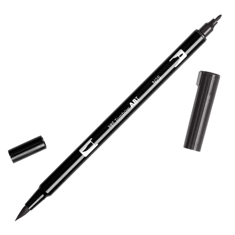 TOMBOW ABT DUAL BRUSH N25 LAMP BLACK