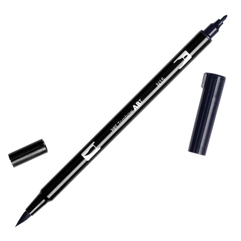 TOMBOW ABT DUAL BRUSH N15 BLACK